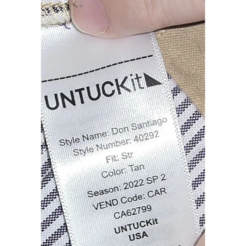 UNTUCKit‎ Don Santiago 5-Pocket Chino Pants Khaki Size 32x30 Straight Stretch